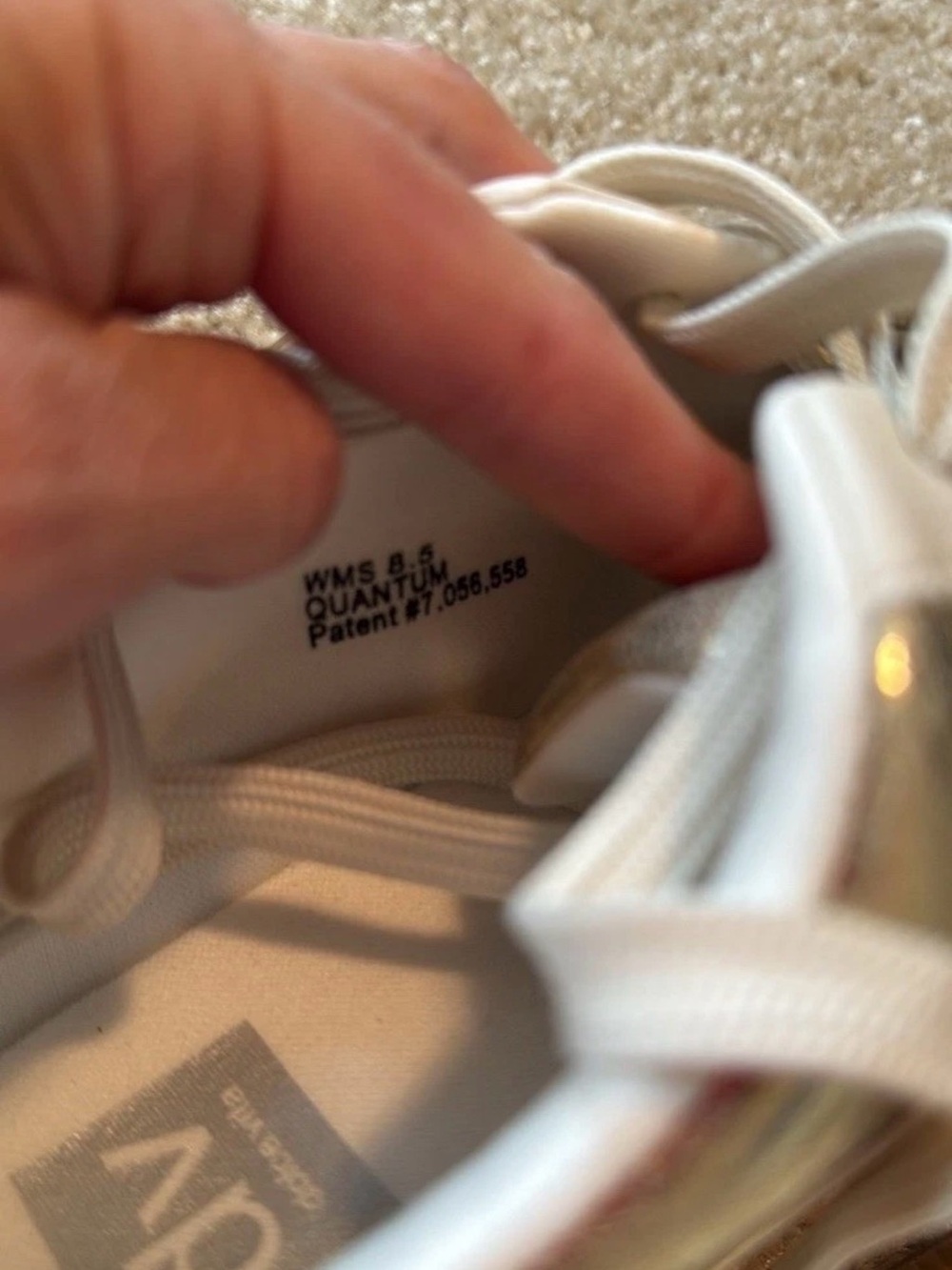 Dolce Vita quantum metallic Gold White Sneakers shoe low top laces size 8.5 - Picture 4 of 5